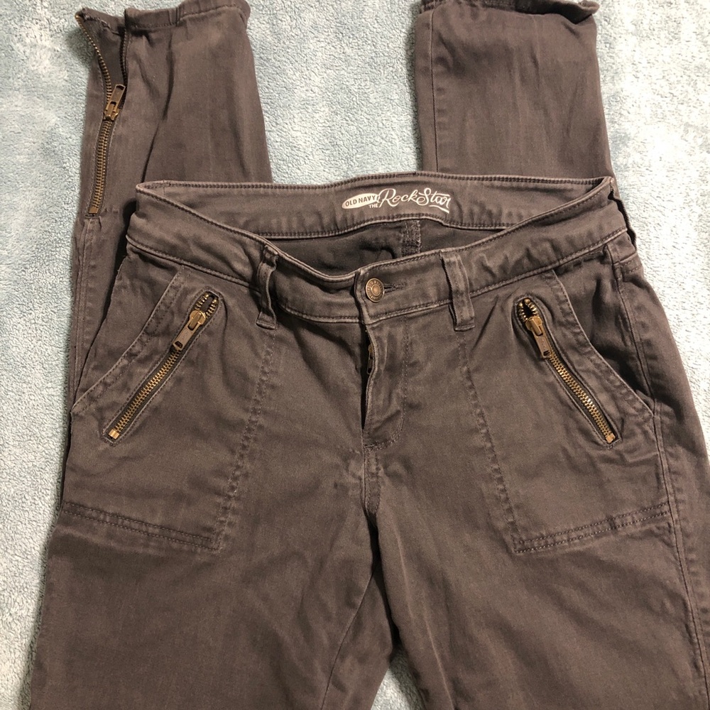 Old navy dark grey skinny jeans